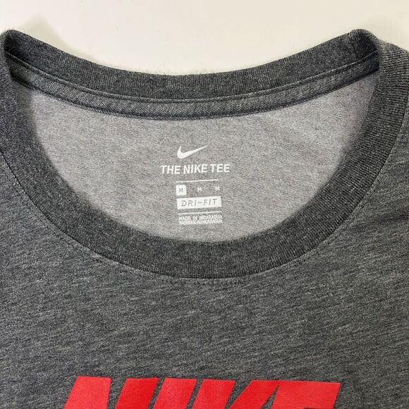💚Nike Women’s Ohio State Short Sleeve Dri-Fit Gray Red Tee, Size Medium - Picture 5 of 6